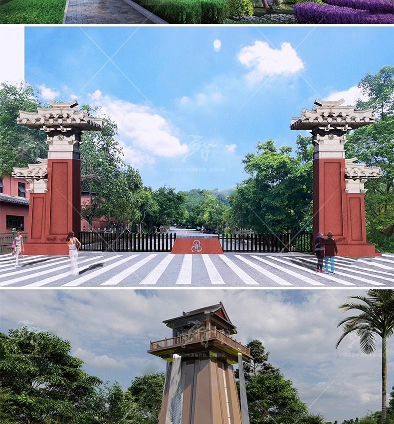 su ad40 han dynasty gate towers