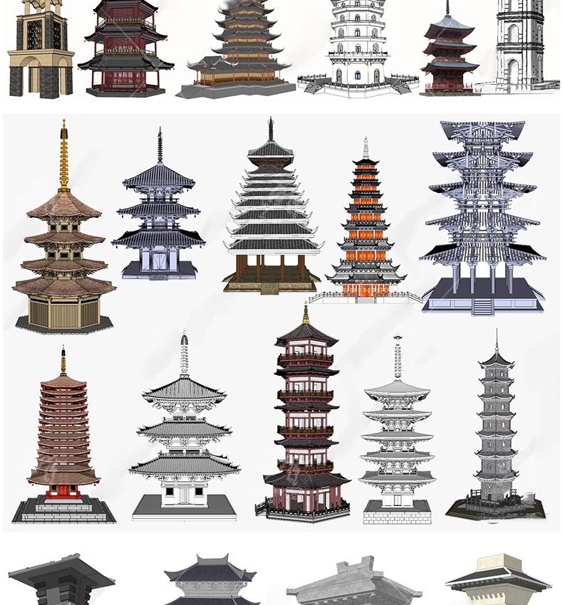 su ad40 han dynasty gate towers