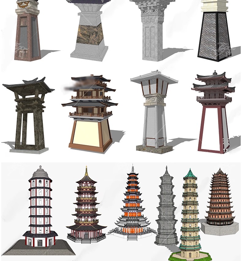 su ad40 han dynasty gate towers