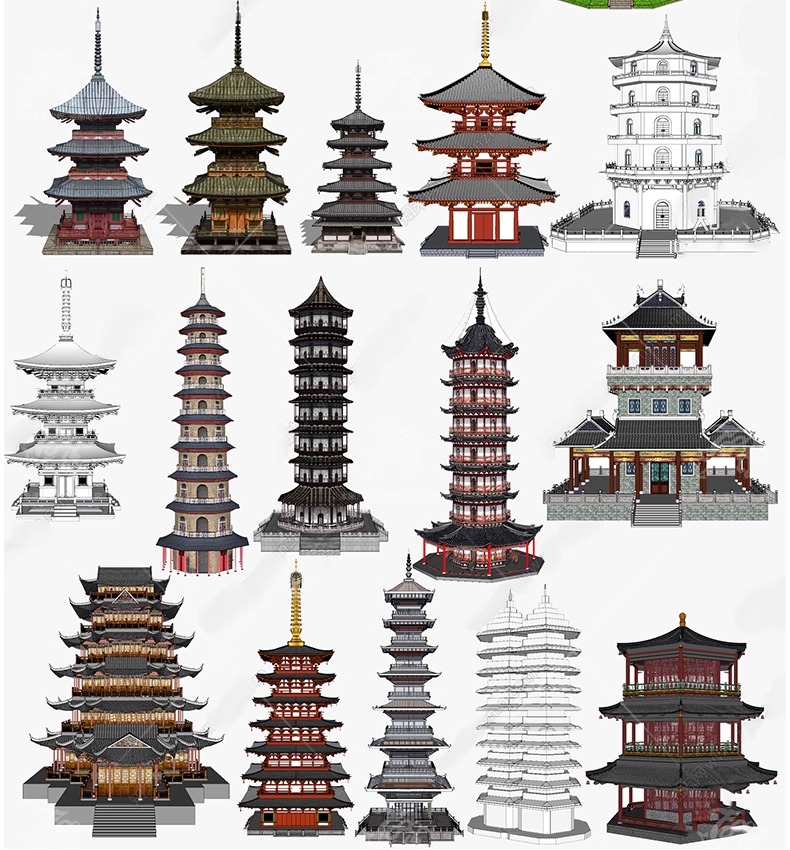 su ad40 han dynasty gate towers