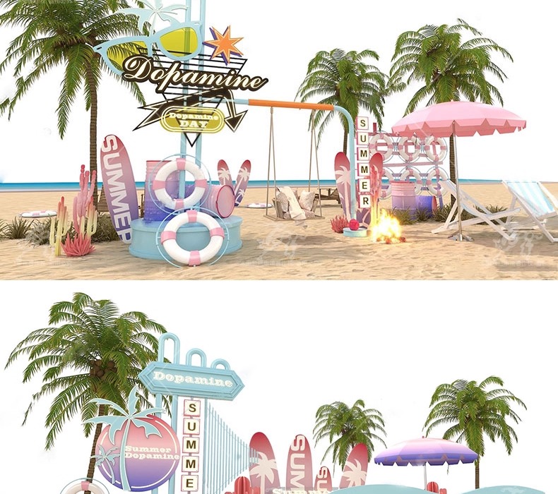 su ls54 summer beach art installation