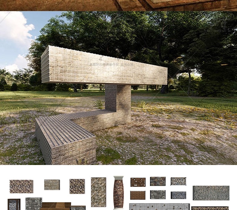 su ls58 gabion landscape wall