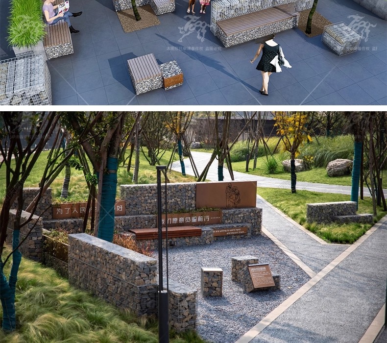 su ls58 gabion landscape wall