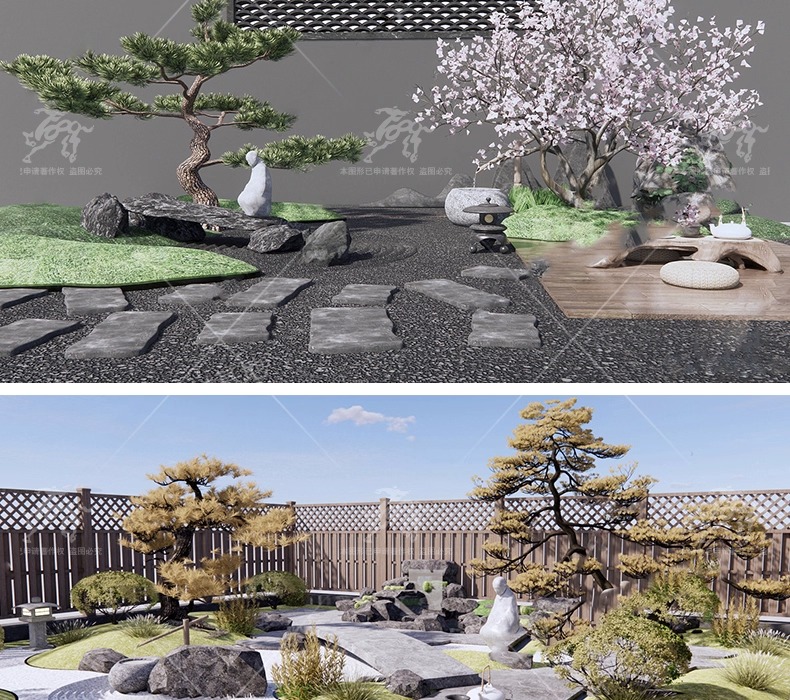 su ls70 japanese garden landscape