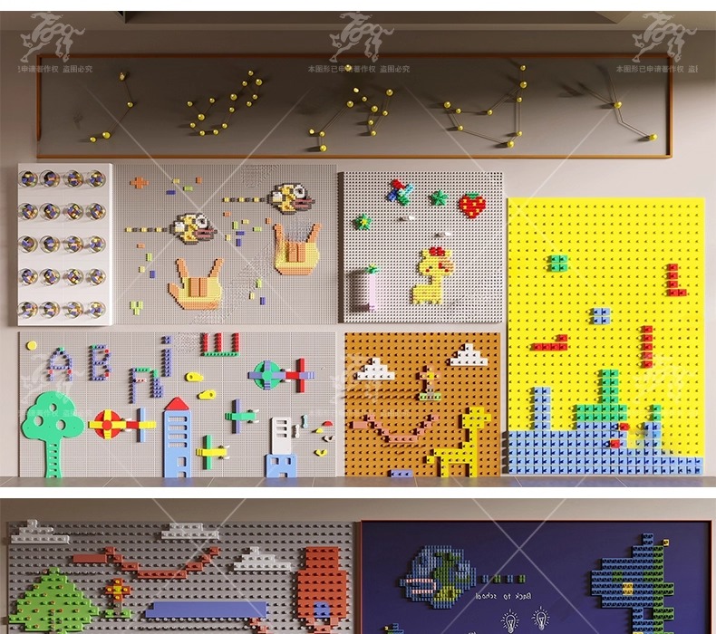 su id64 shaped wood panel wall