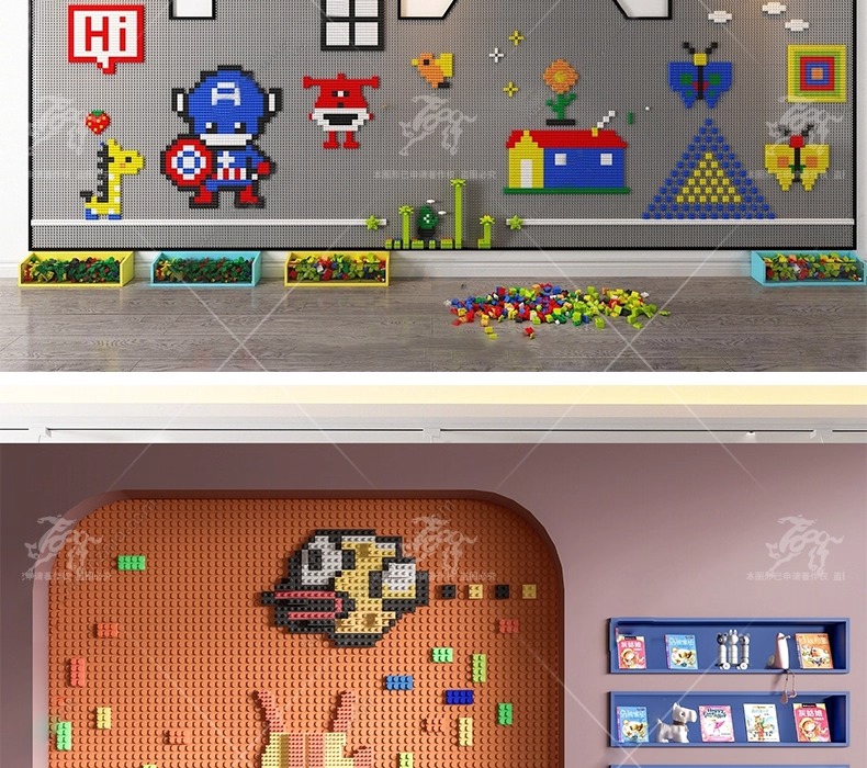 su id64 shaped wood panel wall