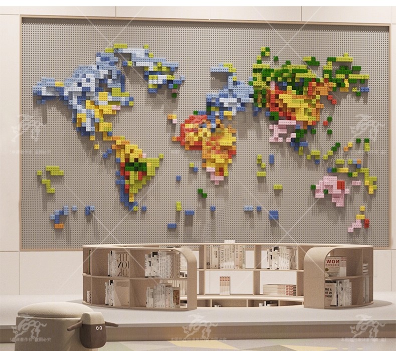 su id64 shaped wood panel wall