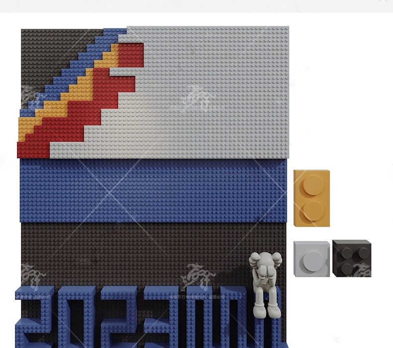 su id64 shaped wood panel wall