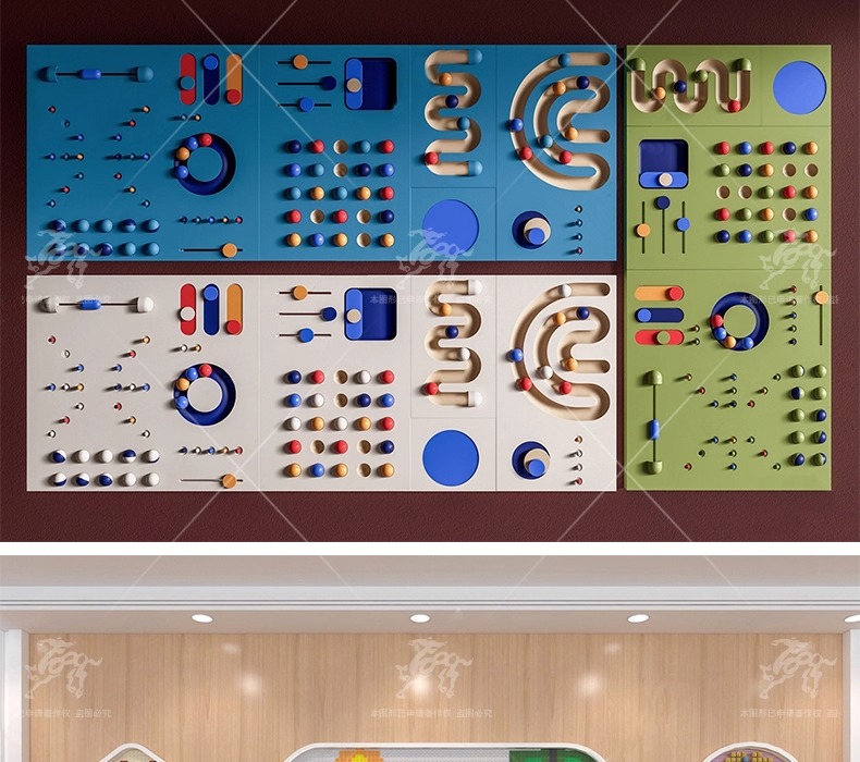 su id64 shaped wood panel wall