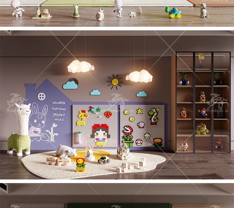 su id64 shaped wood panel wall