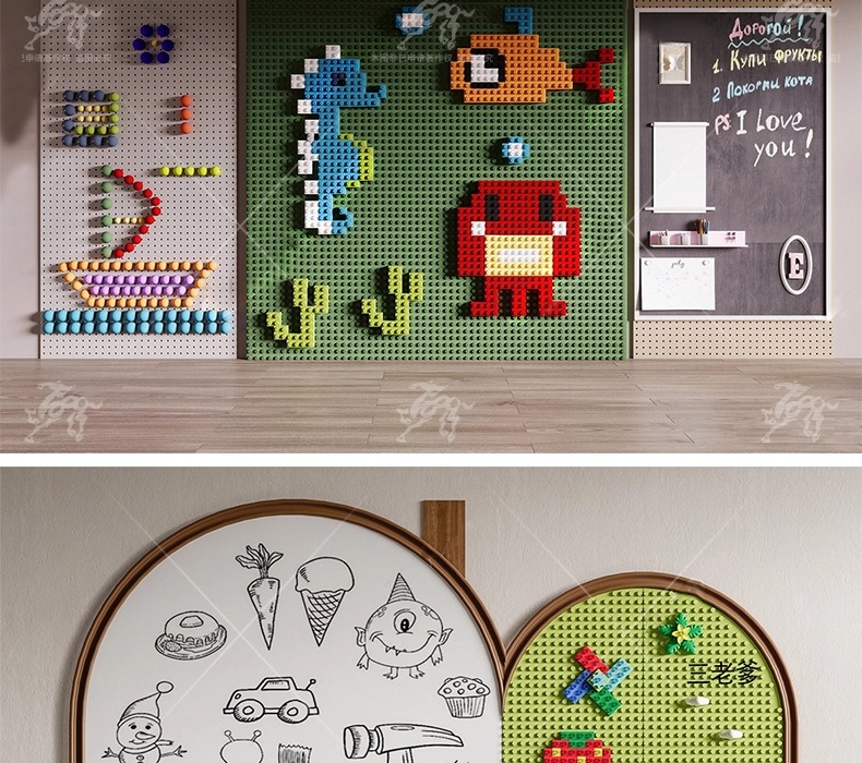 su id64 shaped wood panel wall