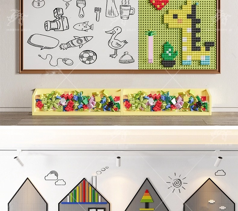 su id64 shaped wood panel wall