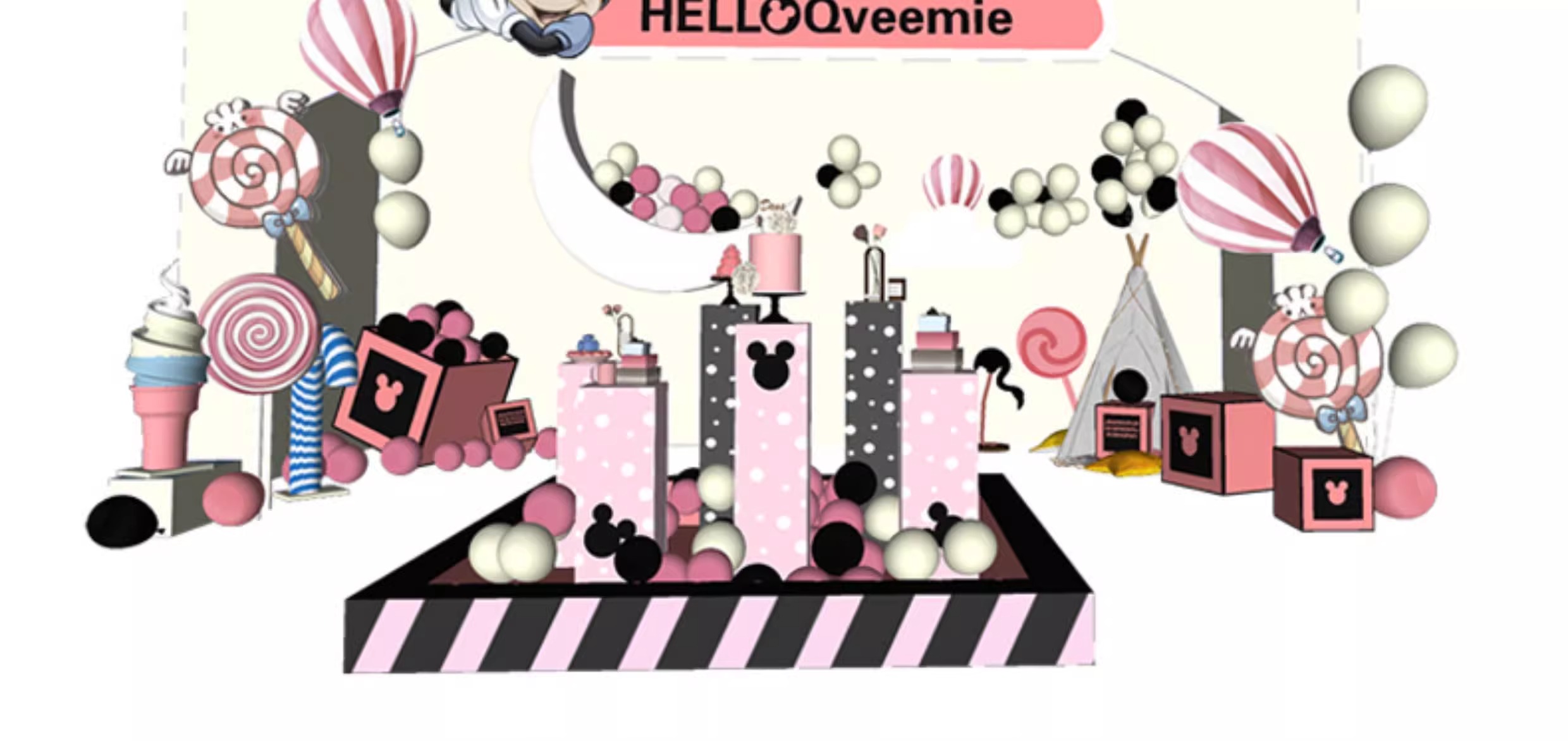 su id67 modern balloon decorations