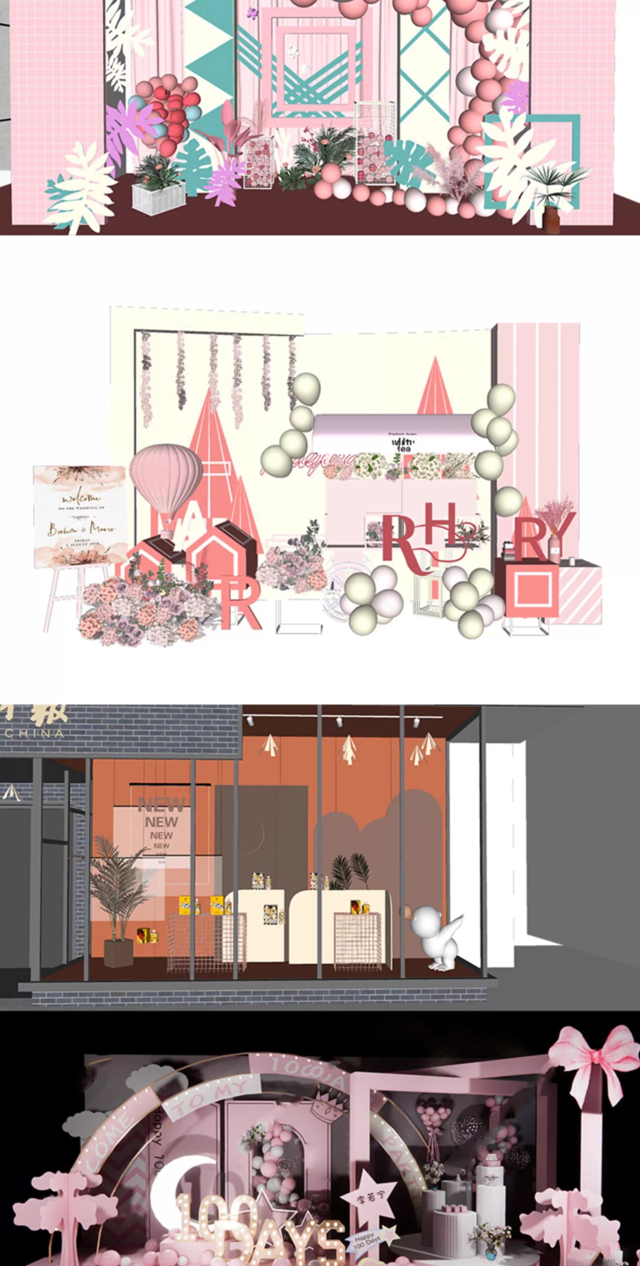 su id67 modern balloon decorations