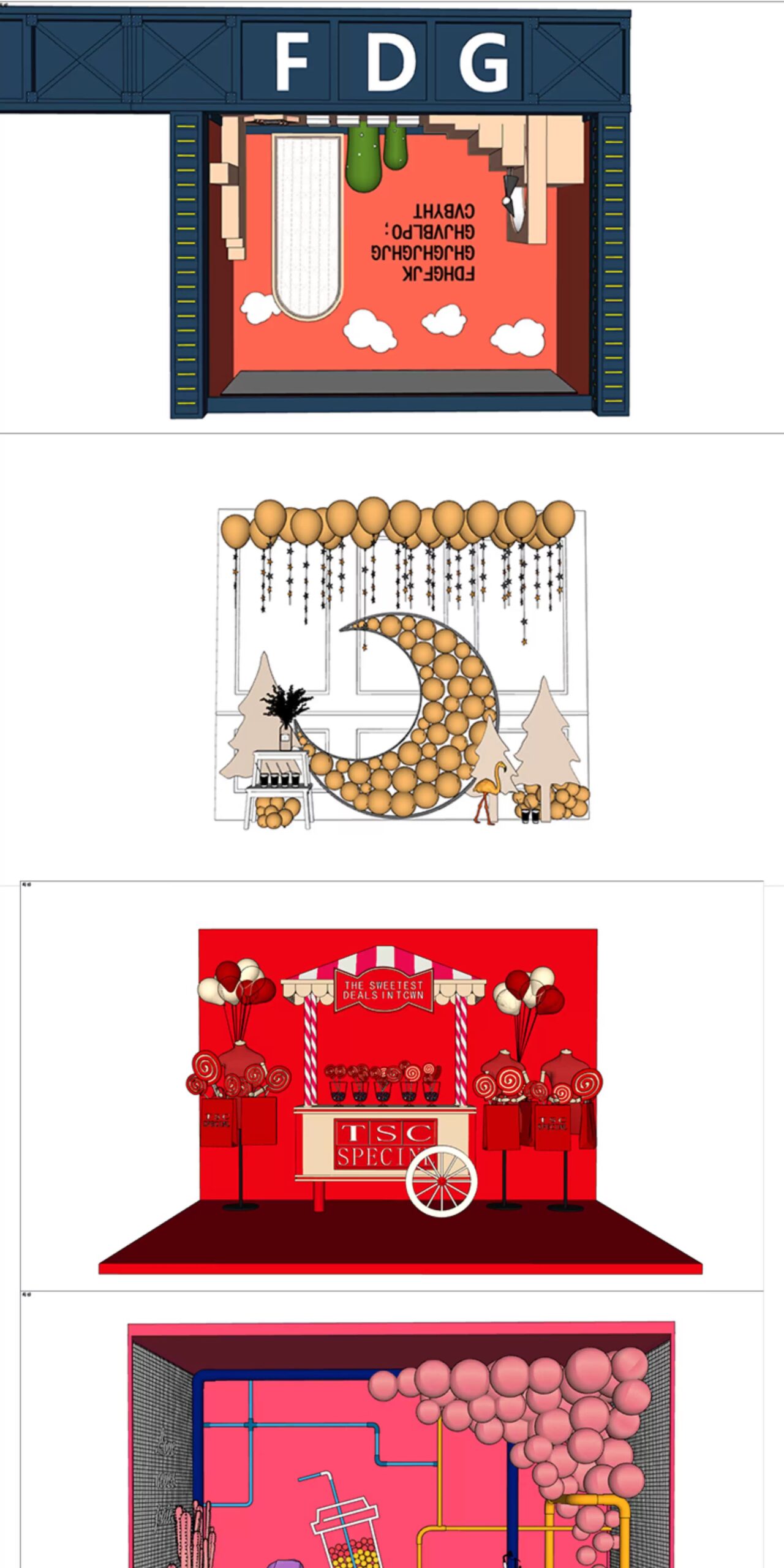 su id67 modern balloon decorations