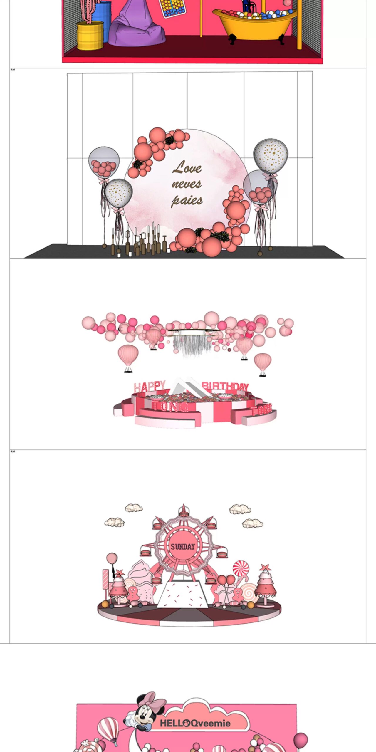 su id67 modern balloon decorations