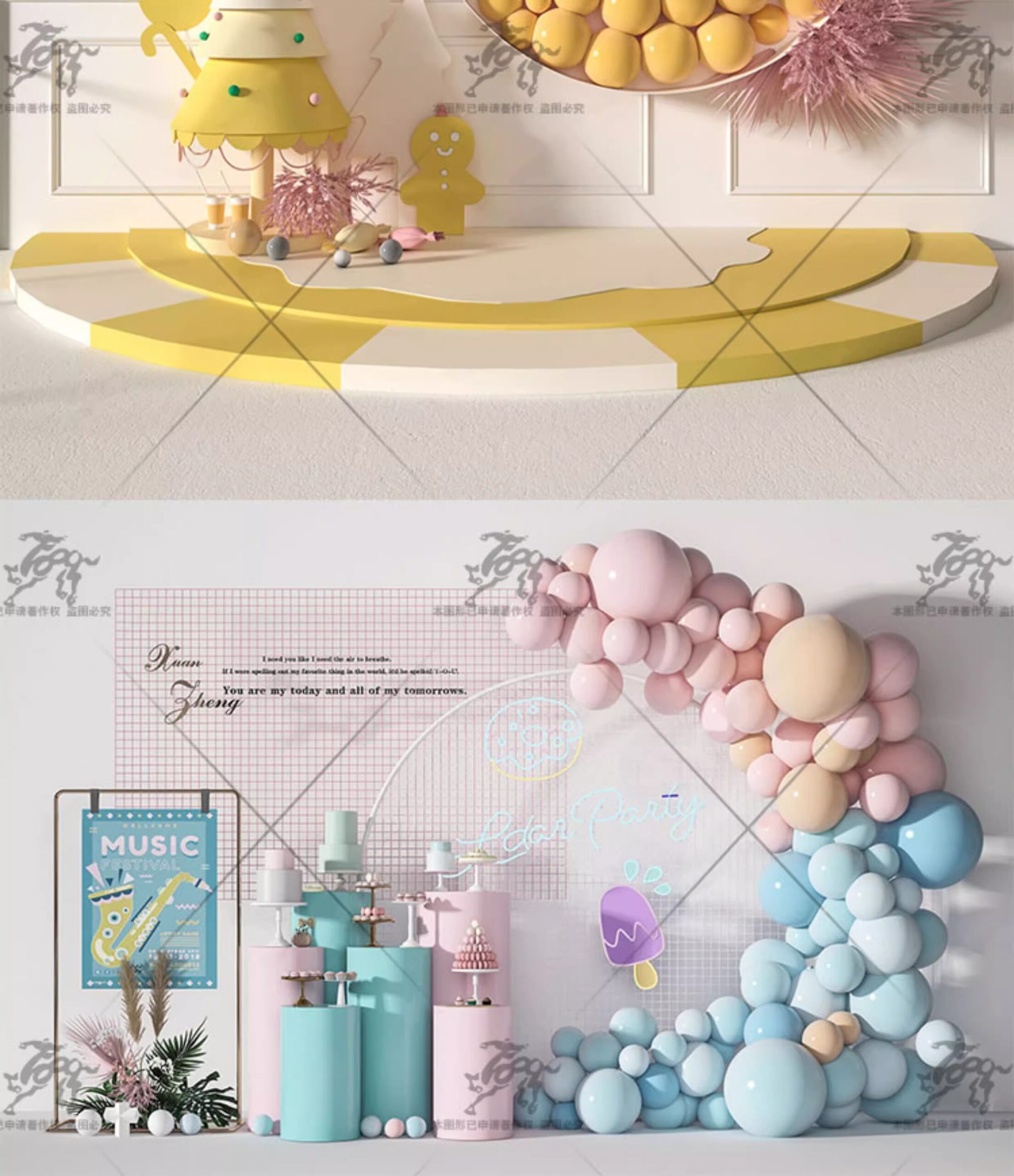 su id67 modern balloon decorations