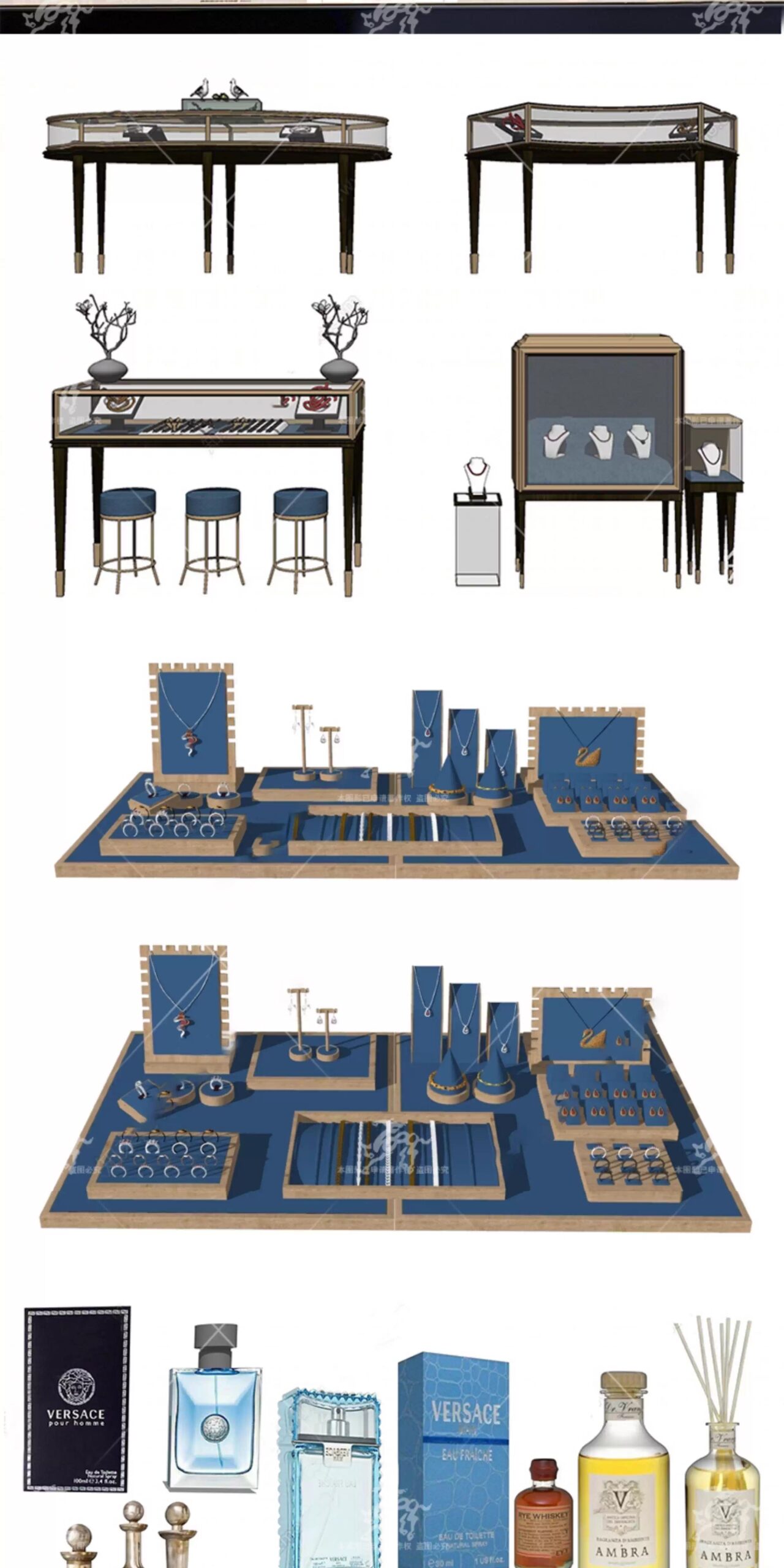 su id78 jewelry display stands