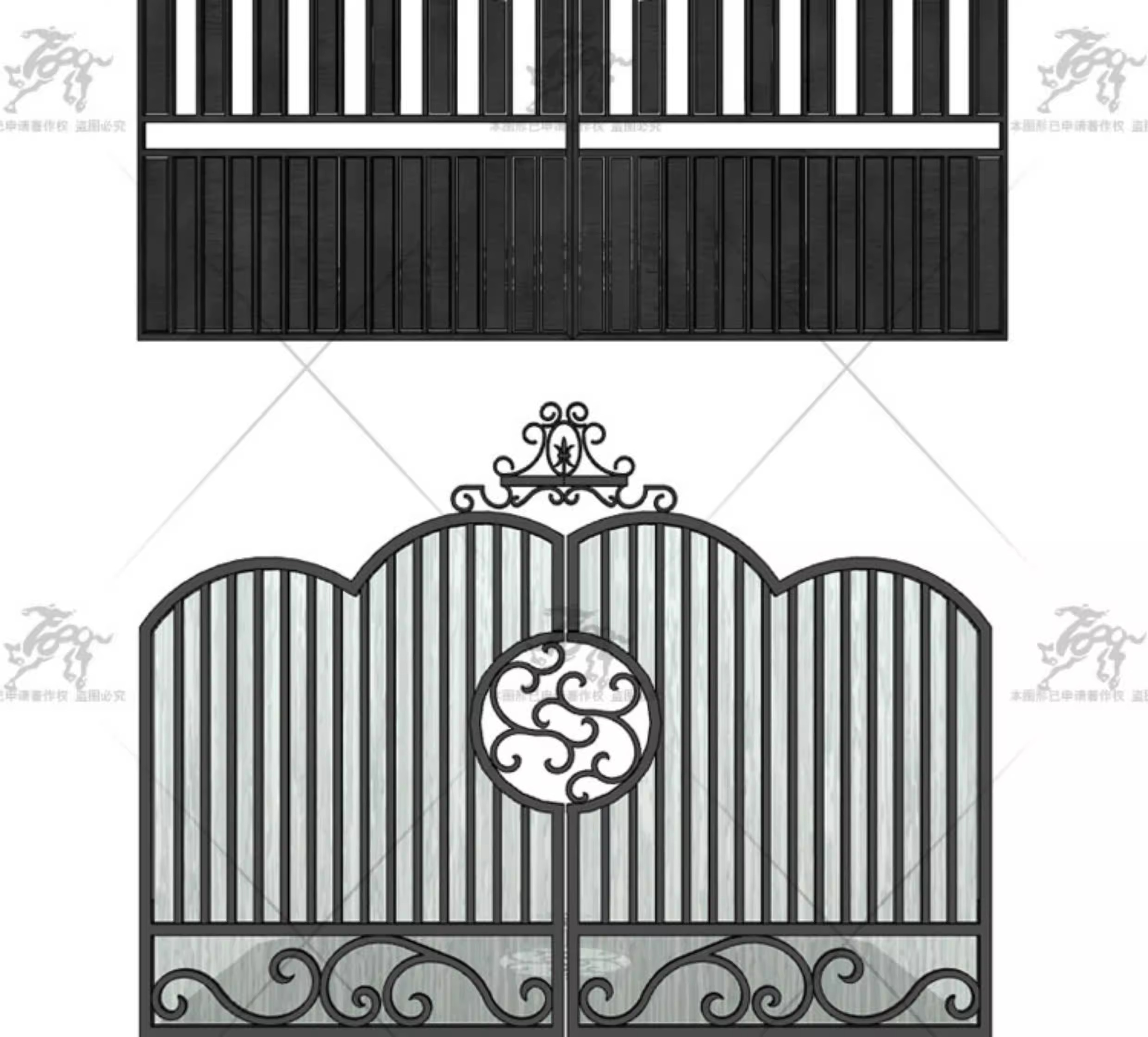su ad55 european style entrance gate