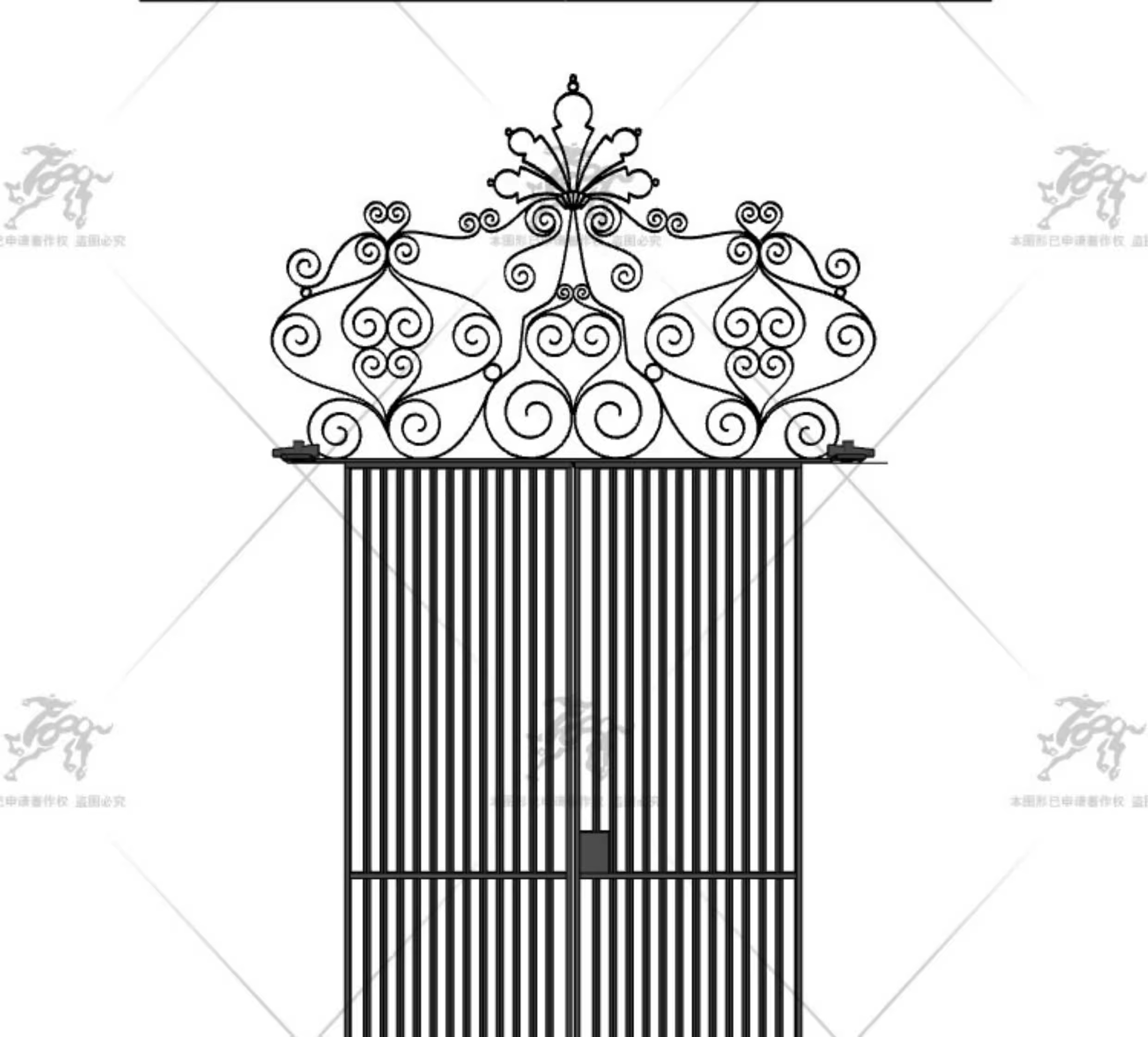 su ad55 european style entrance gate