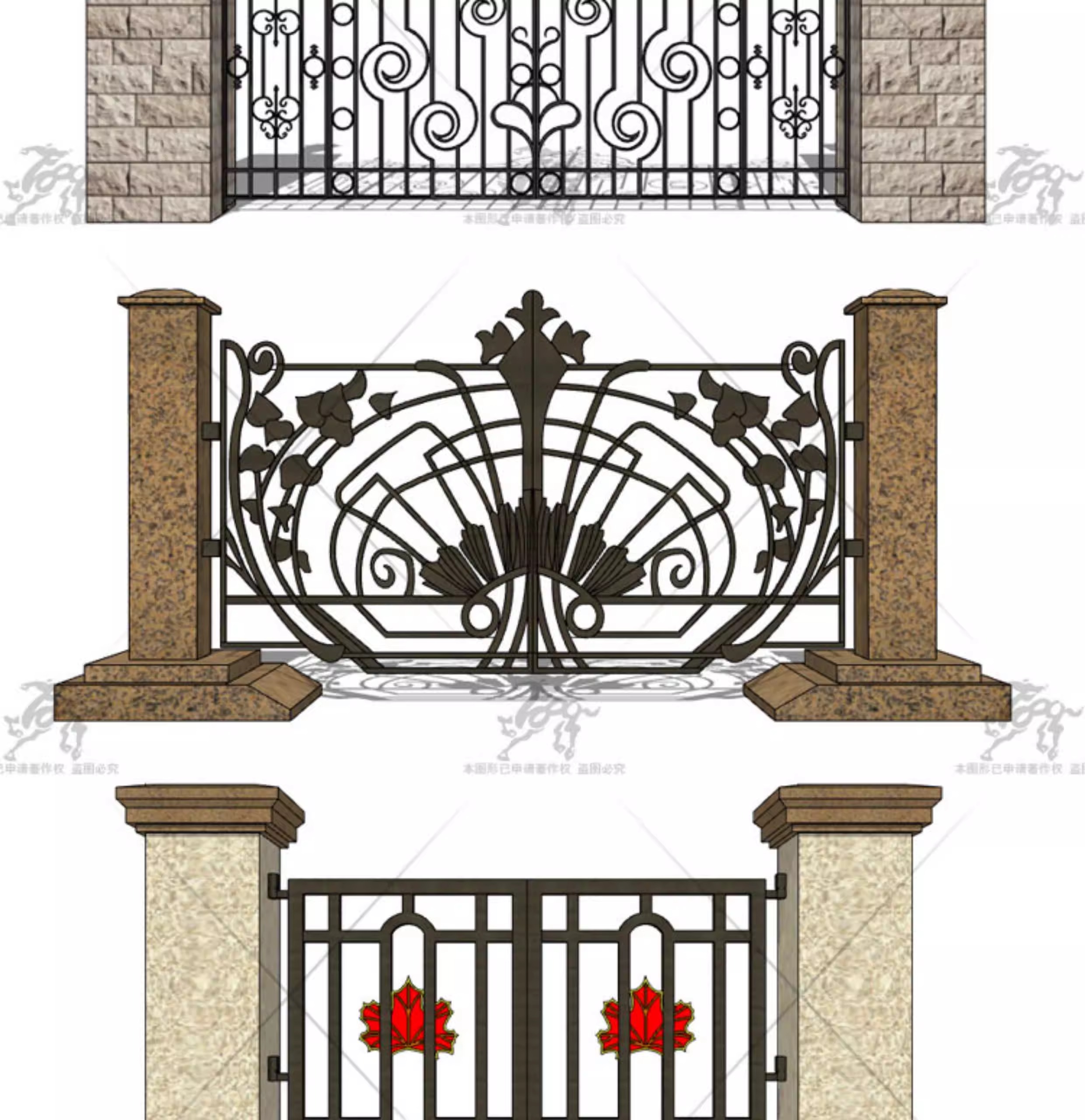su ad55 european style entrance gate
