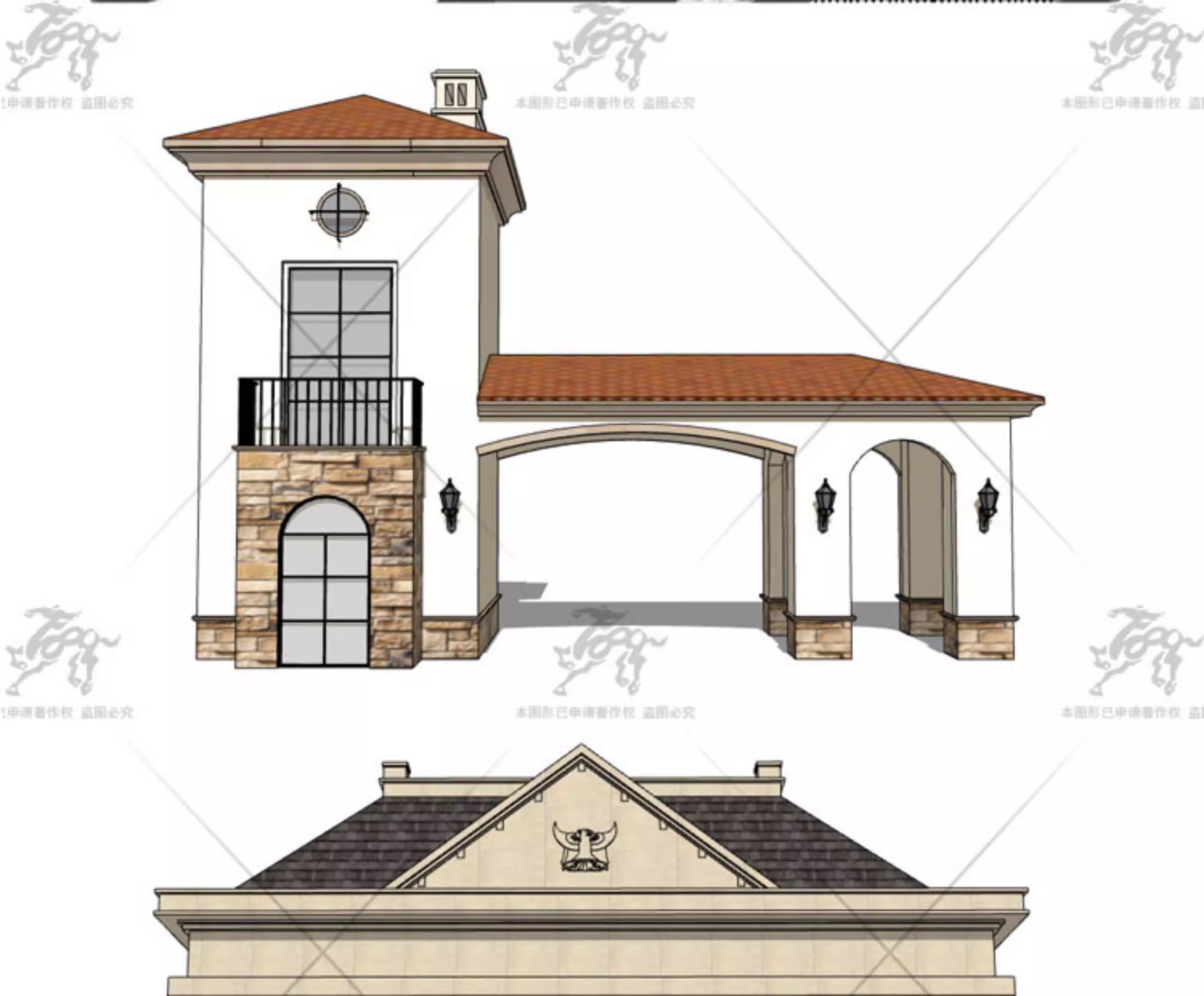 su ad55 european style entrance gate