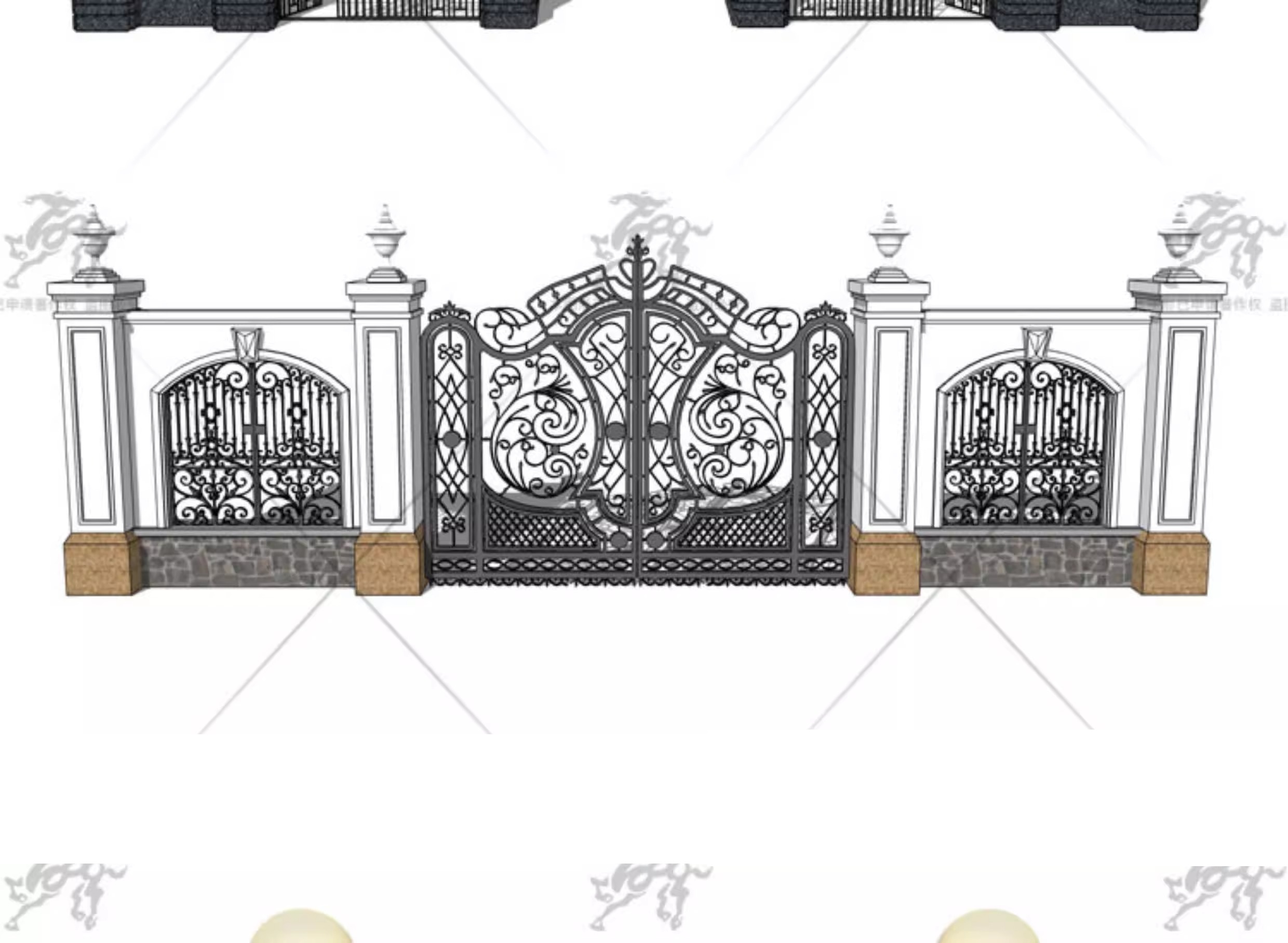 su ad55 european style entrance gate