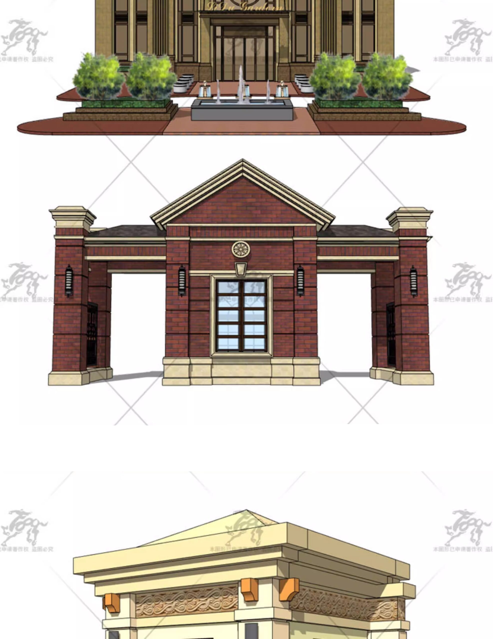 su ad55 european style entrance gate