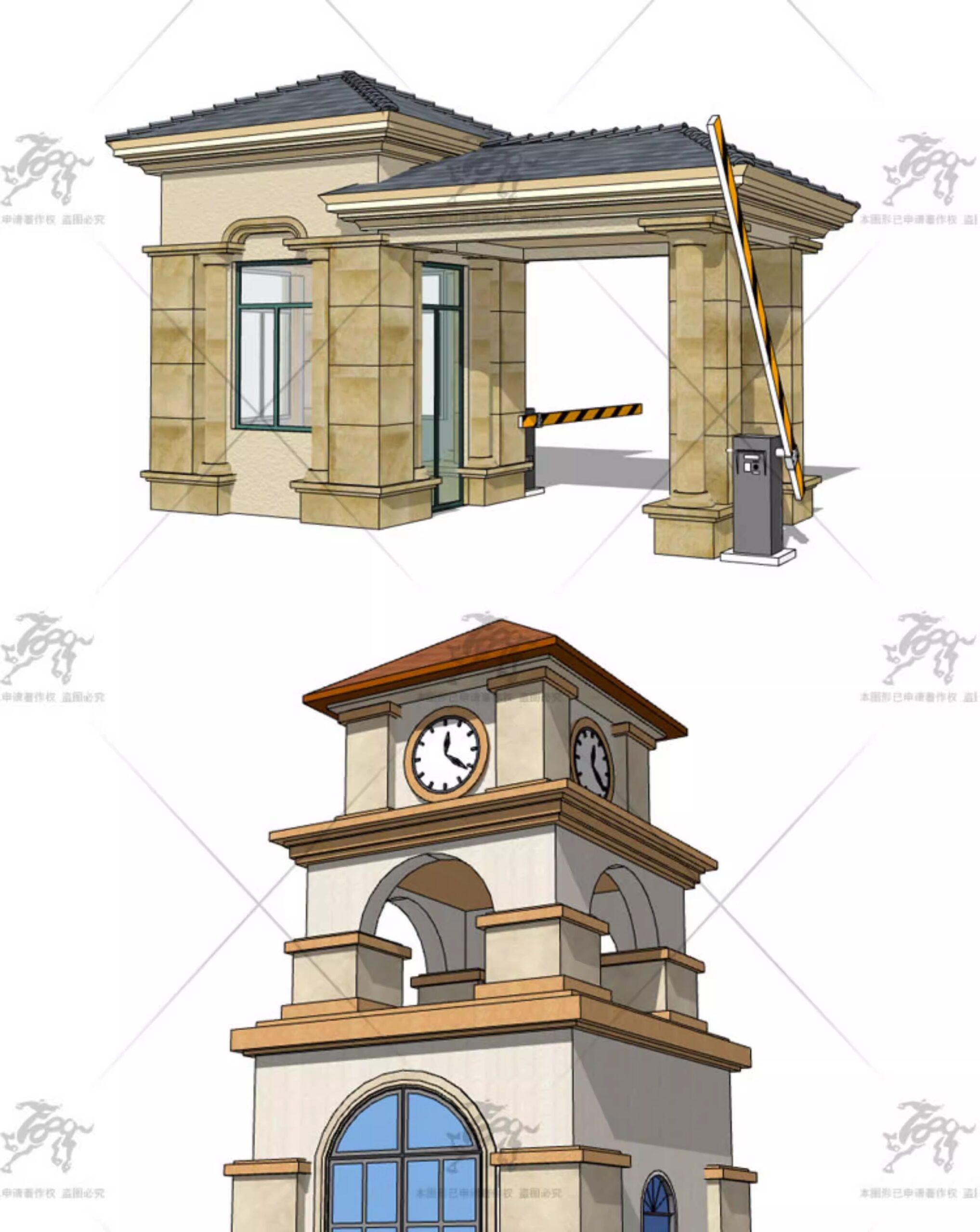 su ad55 european style entrance gate