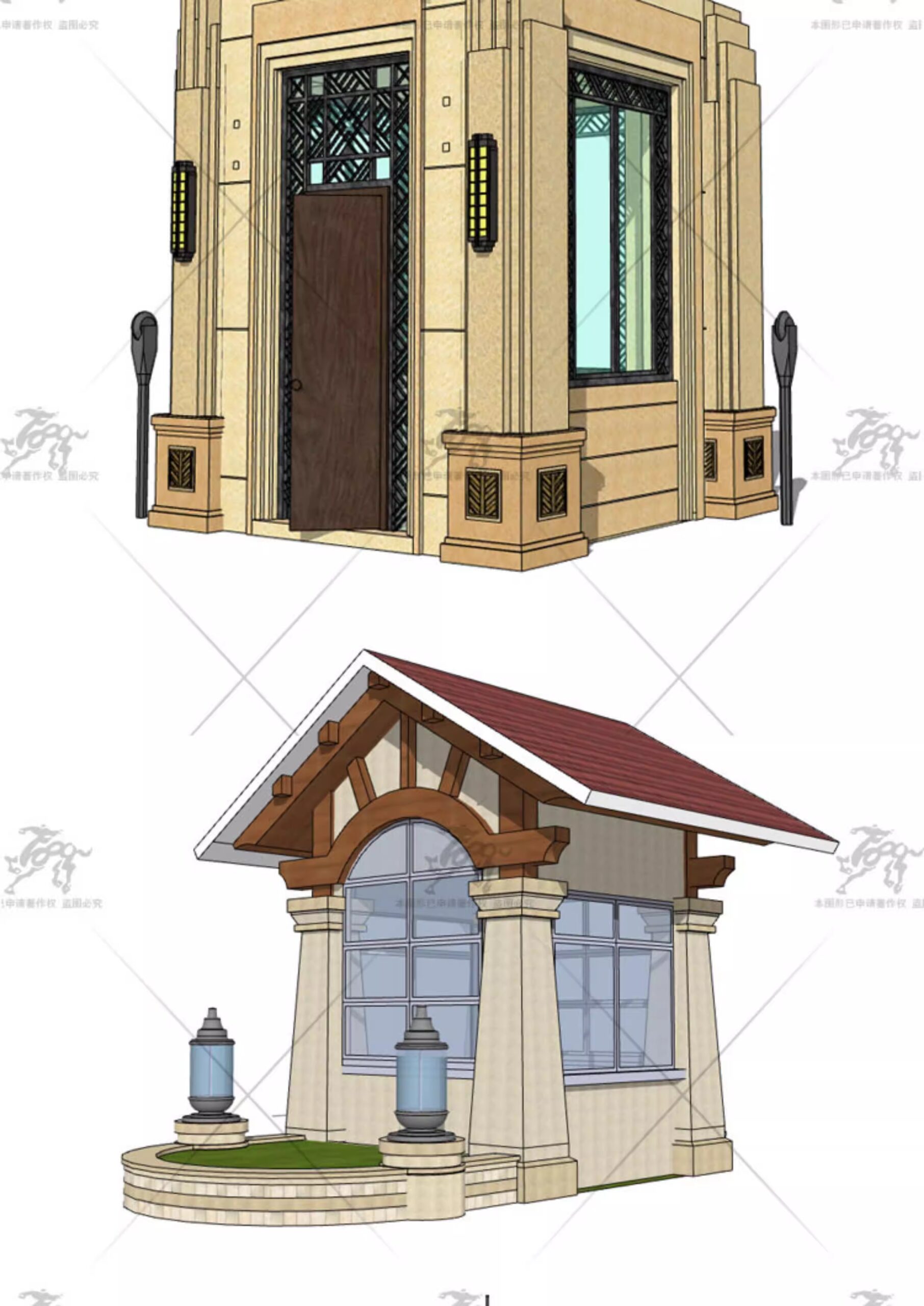 su ad55 european style entrance gate