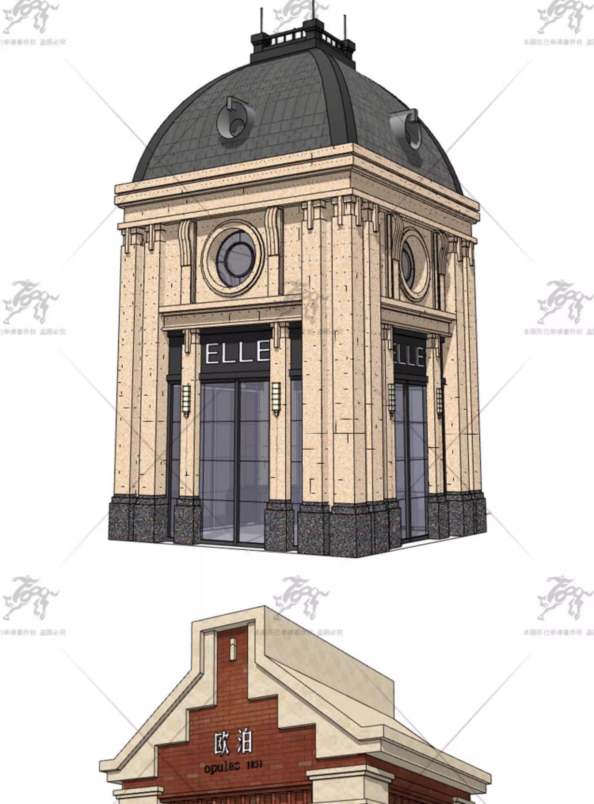 su ad55 european style entrance gate