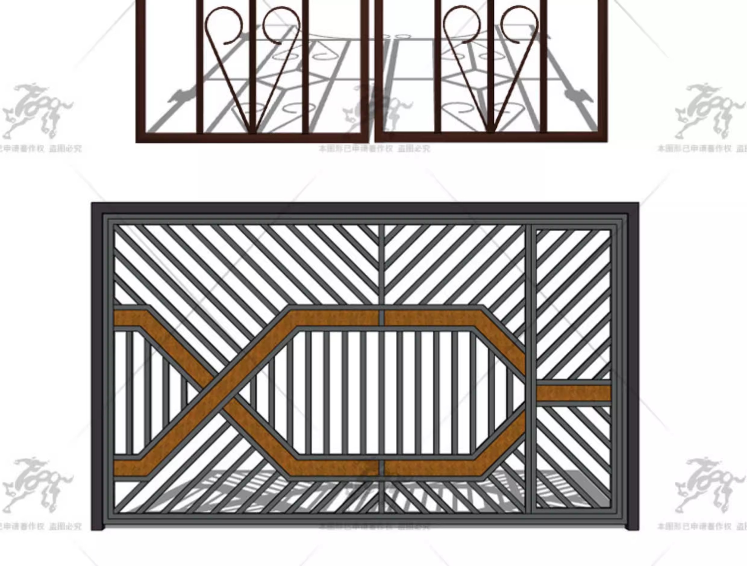 su ad55 european style entrance gate