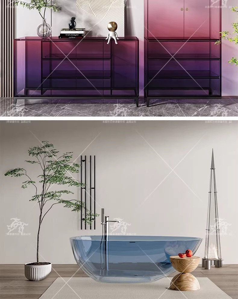 su id103 acrylic lounge chair