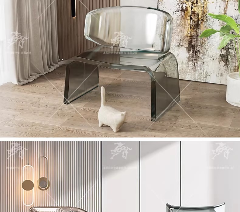 su id103 acrylic lounge chair