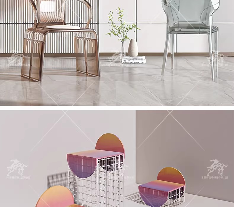 su id103 acrylic lounge chair