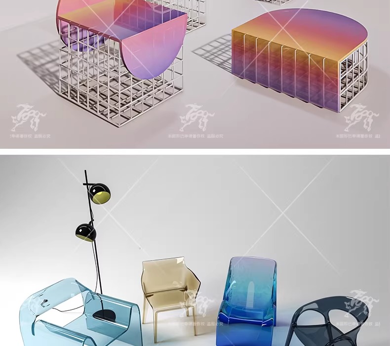 su id103 acrylic lounge chair