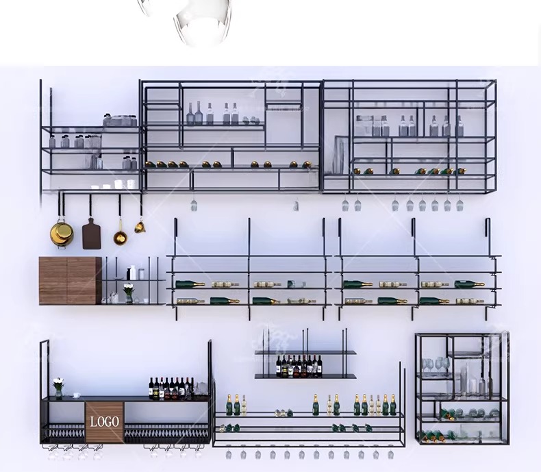 su id85 metal wine rack