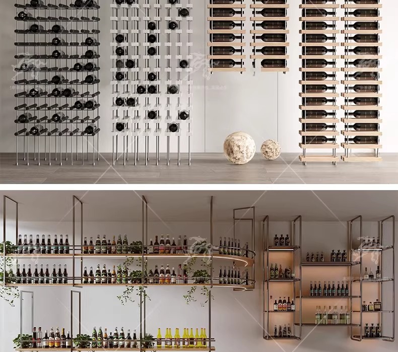 su id85 metal wine rack