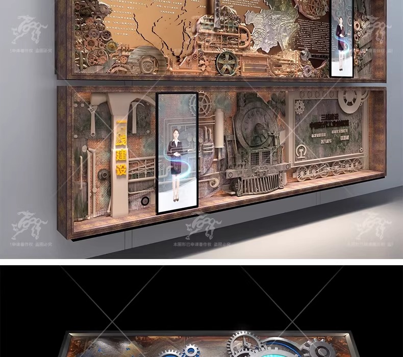 su id94 industrial style photo wall