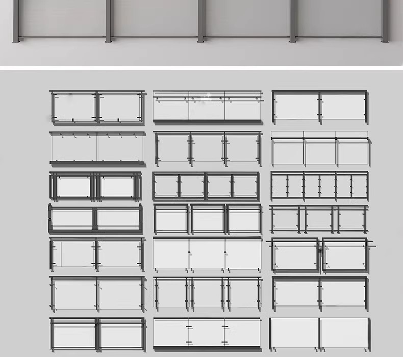 su ad56 glass railings