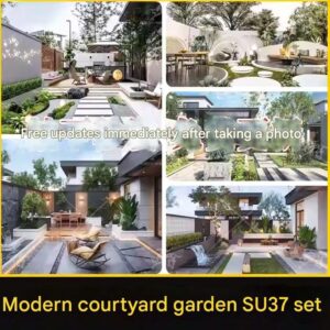 su ls20 modern courtyard garden