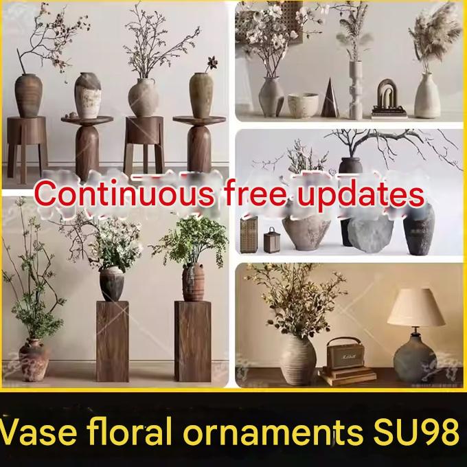 su id49 vase floral ornaments