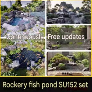 su ls35 rockery fish pond