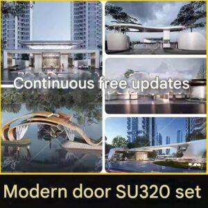 su ls48 modern real esstate entrance