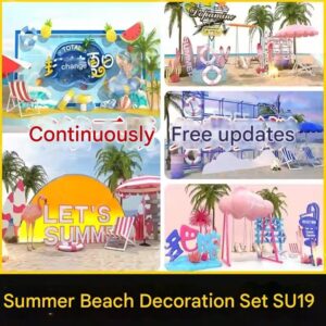 su ls54 summer beach art installation