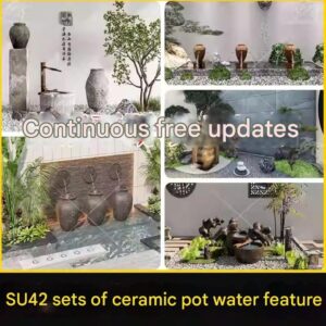 su ls56 earthenware pot water feature