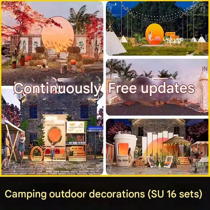 su ls79 camping decorations outdoor display