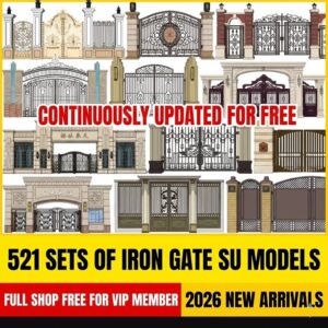 su ad55 european style entrance gate