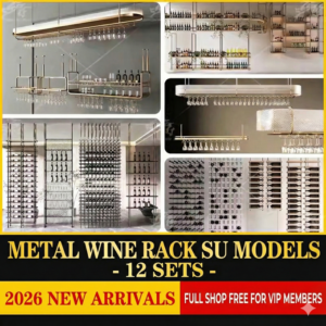 su id85 metal wine rack